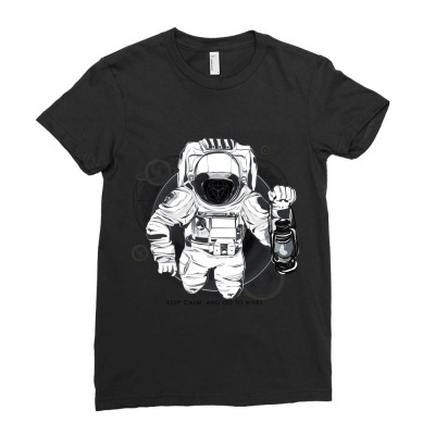 Invasion To Mars Ladies Fitted T-shirt Designed By Loveshop