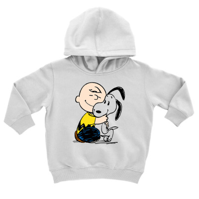 Charlie Hug Snoopy Toddler Hoodie Designed By Rakuzan