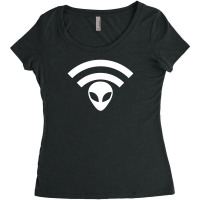 Alien Share Wifi Women's Triblend Scoop T-shirt | Artistshot