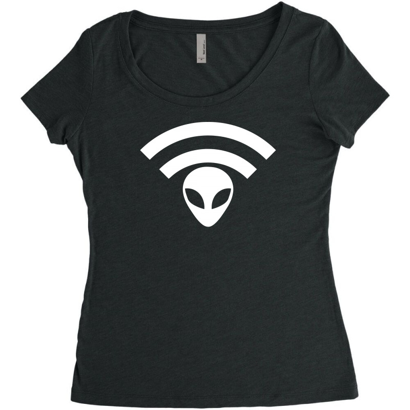 Alien Share Wifi Women's Triblend Scoop T-shirt by warief77 | Artistshot