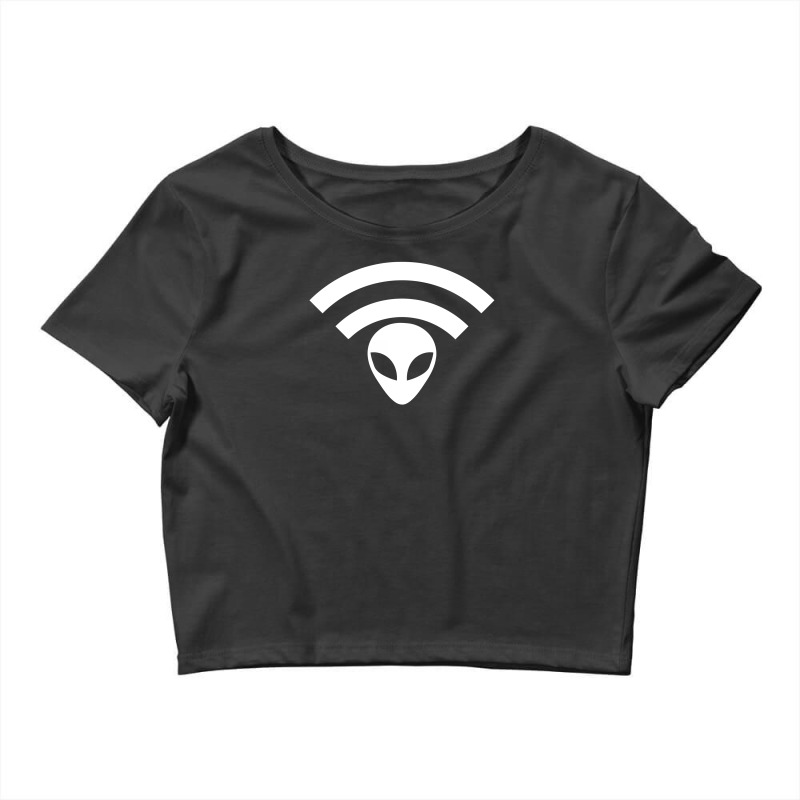 Alien Share Wifi Crop Top by warief77 | Artistshot