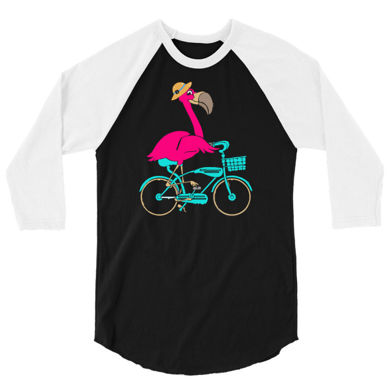 Flamingo T  Shirt I Make Cycling Look Flamazing Funny Flamingo T  Shir 3/4 Sleeve Shirt | Artistshot