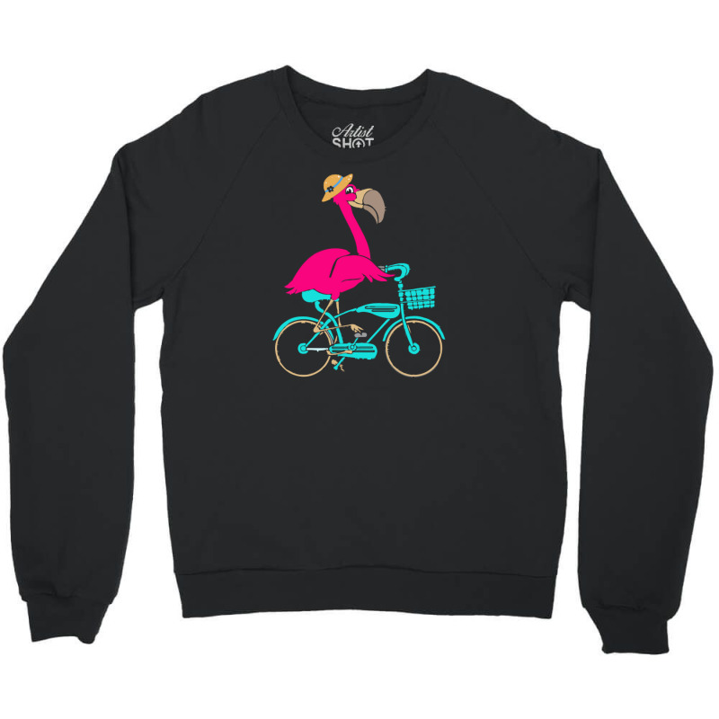 Flamingo T  Shirt I Make Cycling Look Flamazing Funny Flamingo T  Shir Crewneck Sweatshirt | Artistshot