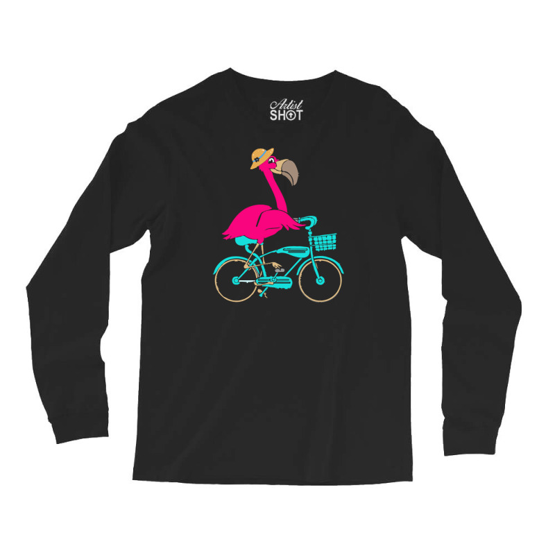 Flamingo T  Shirt I Make Cycling Look Flamazing Funny Flamingo T  Shir Long Sleeve Shirts | Artistshot