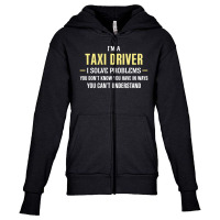 Taxi Driver I Solve Problems Funny Gift Youth Zipper Hoodie | Artistshot