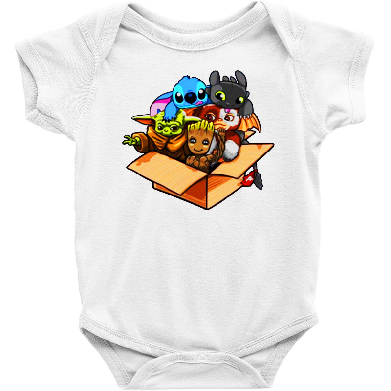 Custom Full Team Baby Yoda Kawaii Baby Bodysuit By Romeo And Juliet Artistshot