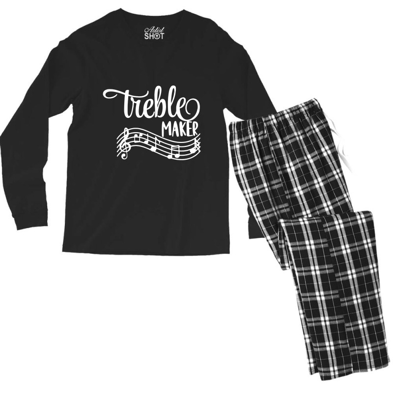 Funny Musician, Treble Maker Piano, Music Teacher Men's Long Sleeve Pajama Set | Artistshot