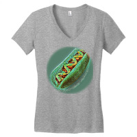 Hot Dog With Mustard And Ketc Women's V-neck T-shirt | Artistshot