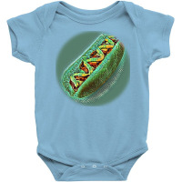 Hot Dog With Mustard And Ketc Baby Bodysuit | Artistshot