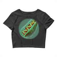 Hot Dog With Mustard And Ketc Crop Top | Artistshot