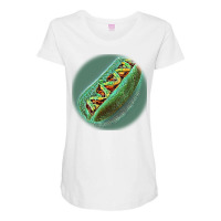 Hot Dog With Mustard And Ketc Maternity Scoop Neck T-shirt | Artistshot