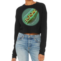 Hot Dog With Mustard And Ketc Cropped Sweater | Artistshot