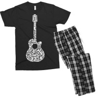 Guitar, Guitarist, Guitarist Gift, Guitar Lover Gift, Music Lover Men's T-shirt Pajama Set | Artistshot