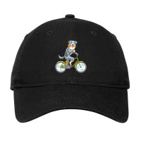 Australian Shepherd T  Shirt Australian Shepherd Dog With Bike T  Shir Adjustable Cap | Artistshot