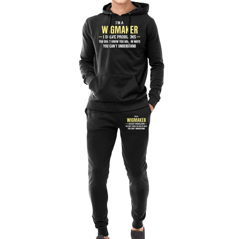 Wigmaker I Solve Problems Funny Gift Hoodie & Jogger Set | Artistshot