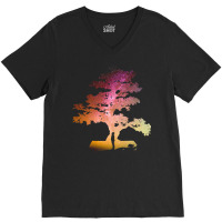 Bonsai Tree T  Shirt Bonsai Tree Milky Way Galaxy Design T  Shirt V-neck Tee | Artistshot