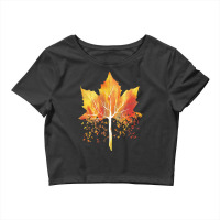 Autumn T  Shirt Leaf Autumn Tree Orange Fall Leaves Lover Season T  Sh Crop Top | Artistshot