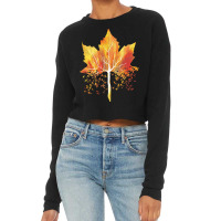 Autumn T  Shirt Leaf Autumn Tree Orange Fall Leaves Lover Season T  Sh Cropped Sweater | Artistshot