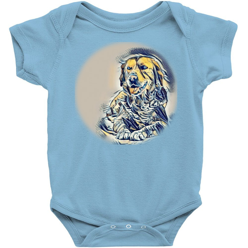 Person And Dog Walking Into A Baby Bodysuit by Kemnabi | Artistshot