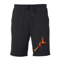 Burning Axe Fleece Short | Artistshot