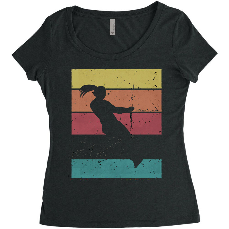 Girl T  Shirt Girl Waterski T  Shirt Women's Triblend Scoop T-shirt by antwanbartell660 | Artistshot