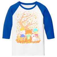 Cats T  Shirt Cats Fall Autumn Leaf Tree Lover Season Fan Enjoy T  Shi Youth 3/4 Sleeve | Artistshot