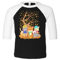 Cats T  Shirt Cats Fall Autumn Leaf Tree Lover Season Fan Enjoy T  Shi Toddler 3/4 Sleeve Tee | Artistshot