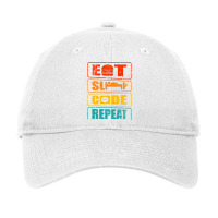 Eat Sleep Code Repeat Computer Science Programmer Gift T Shirt Adjustable Cap | Artistshot