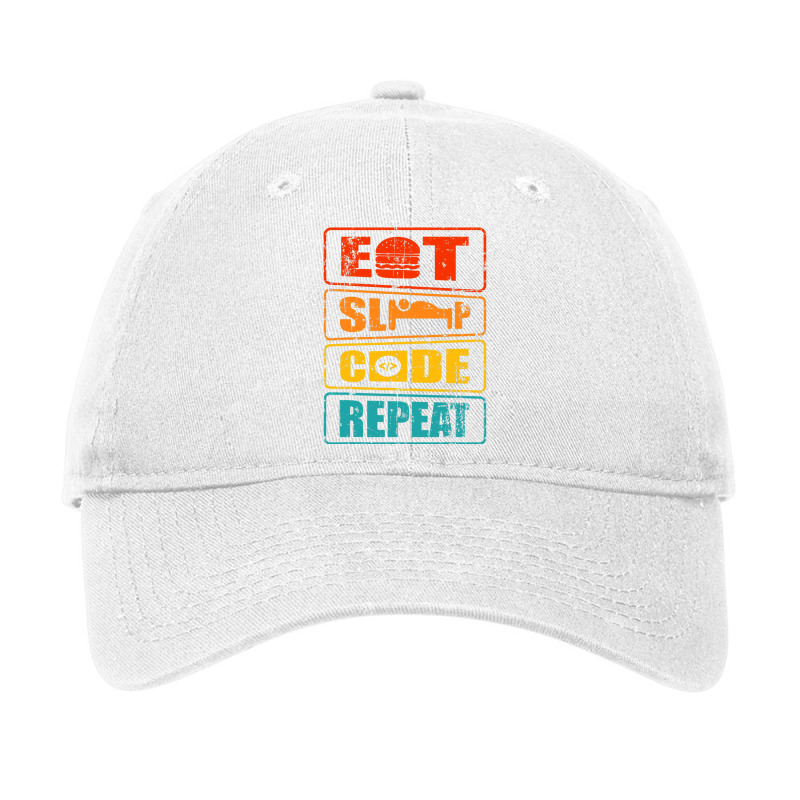 Eat Sleep Code Repeat Computer Science Programmer Gift T Shirt Adjustable Cap | Artistshot