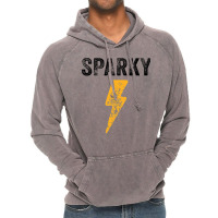 Electrician Funny Sparky Nickname Lightning Bolt Distressed T Shirt Vintage Hoodie | Artistshot