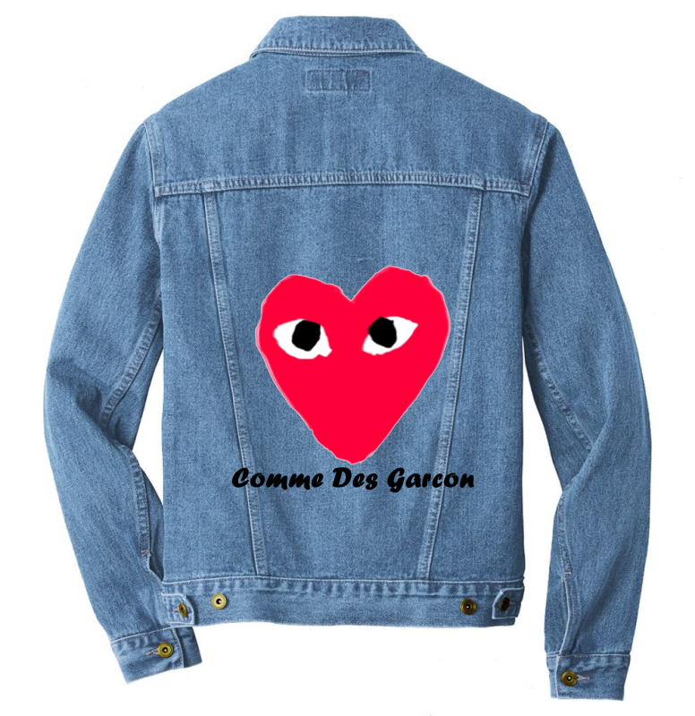 Love Cdg #commedesgarcon Men Denim Jacket By Larise_store Artistshot