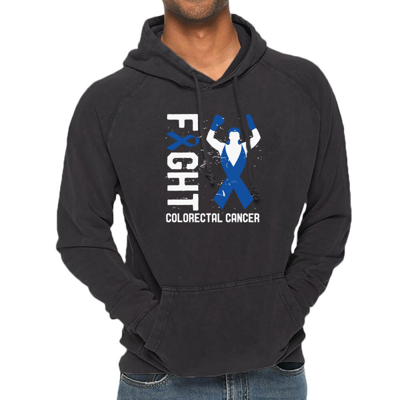 Fight Colorectal Cancer Colon Cancer Awareness Survivor Walk Vintage Hoodie | Artistshot