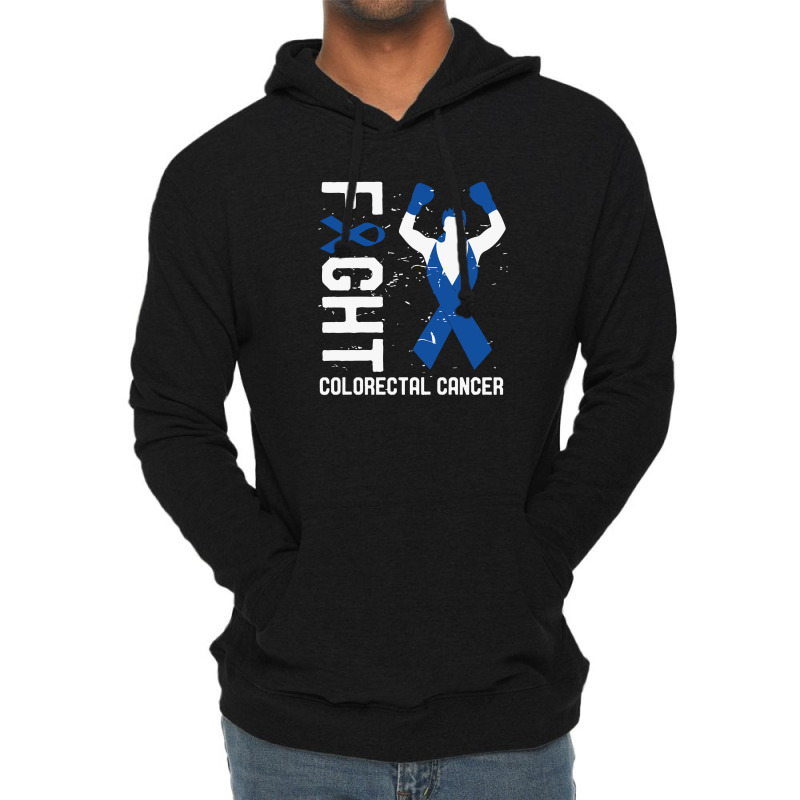 Fight Colorectal Cancer Colon Cancer Awareness Survivor Walk Lightweight Hoodie | Artistshot