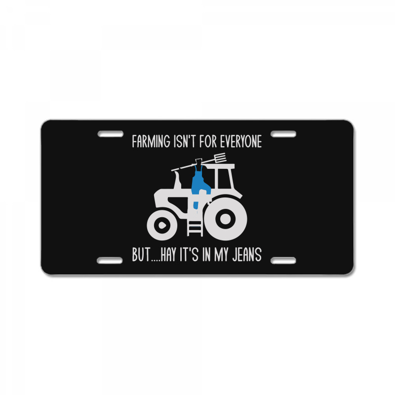 Custom Funny Farmer Farming Tractor Pun Jokes Humor License Plate By Ton1 -  Artistshot