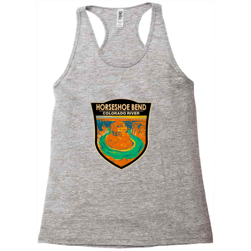 Horseshoe Bend Colorado River Badge Racerback Tank by ThedistantT | Artistshot