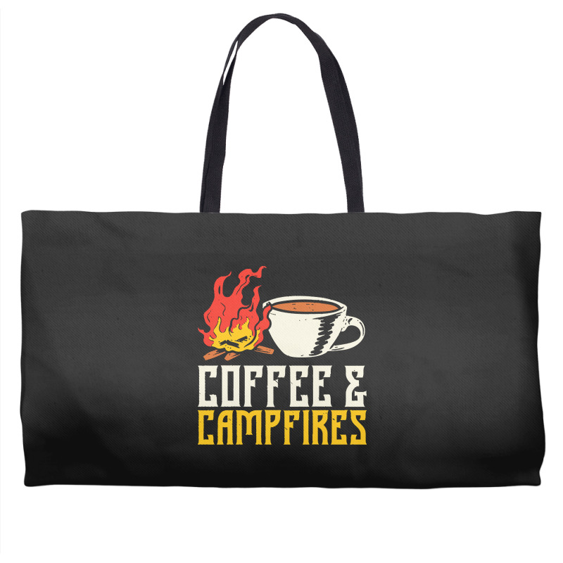 Campfire T  Shirt Coffee And Campfires T  Shirt Weekender Totes | Artistshot