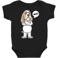 Petit Basset Griffon Venden T  Shirt Stubborn Petit Basset Griffon Ven Baby Bodysuit | Artistshot