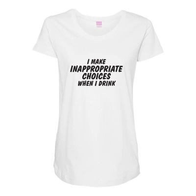 Custom Inappropriate Maternity Scoop Neck T-shirt By Cm-arts - Artistshot