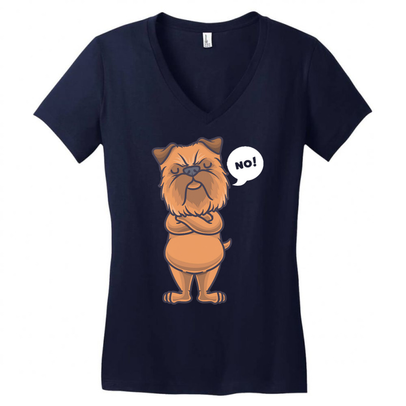 Petit Brabanon T  Shirt Brussels Griffon Bruxellois Dog Gift T  Shirt Women's V-Neck T-Shirt by nikkireichert468 | Artistshot