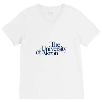 The University Of Akron V-neck Tee | Artistshot