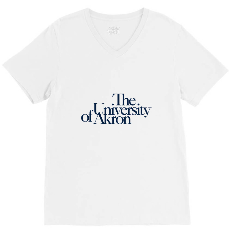 The University Of Akron V-Neck Tee by Alex christin | Artistshot