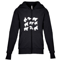 Polar Bears And Dipoles   Chemistry Youth Zipper Hoodie | Artistshot