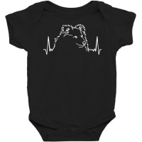 Shetland Sheepdog T  Shirt Sheltie Shetland Sheepdog Heartbeat T  Shir Baby Bodysuit | Artistshot