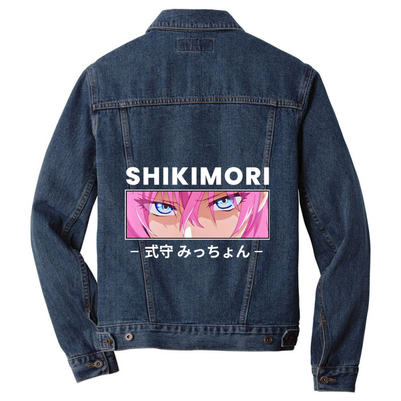 Shikimori Eyes - Kawaii Dake Ja Nai Shikimori San Men Denim Jacket | Artistshot