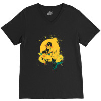 Kid Gohan Tri-blend Dragonball Super Anime Saiyan V-neck Tee | Artistshot