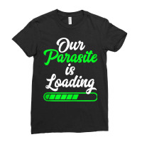 Funny Pregnancy Announcement Our Parasite Is Loading Tank Top Ladies Fitted T-shirt | Artistshot