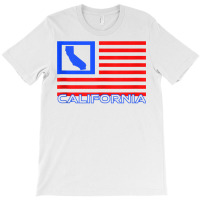 Patriotic California Republic Usa Flag Art Cali Local Map Tank Top T-shirt | Artistshot