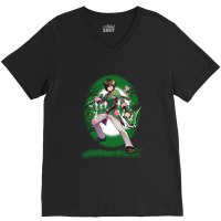 Lie Ren Man Anime Green Shirt V-neck Tee | Artistshot