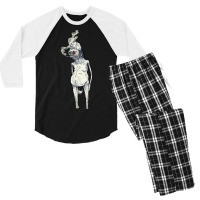 T-bags  Zombie (black And White) Men's 3/4 Sleeve Pajama Set | Artistshot