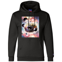 Space Galaxy Bearded Dragon Lizard Face Champion Hoodie | Artistshot